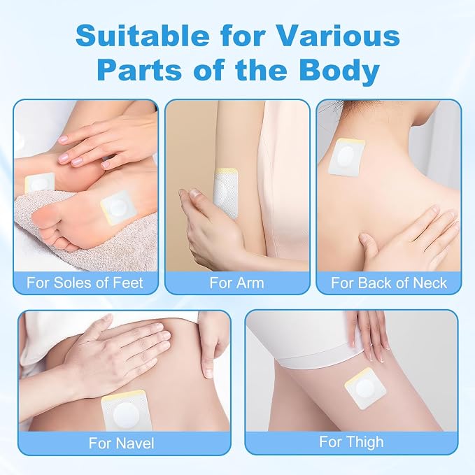 Leak-Proof Self-Adhesive Castor Oil Patches, Disposable Empty Belly Button Patch, Highly Absorbent Core, Breathable, Soft and Comfortable, Wash-Free, Easy to Use, Impermeable (100)