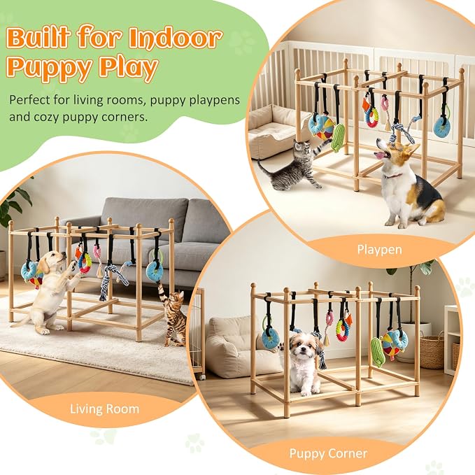 Puppy Play Gym Dog Activity Center for Small Dogs Puppy Gym