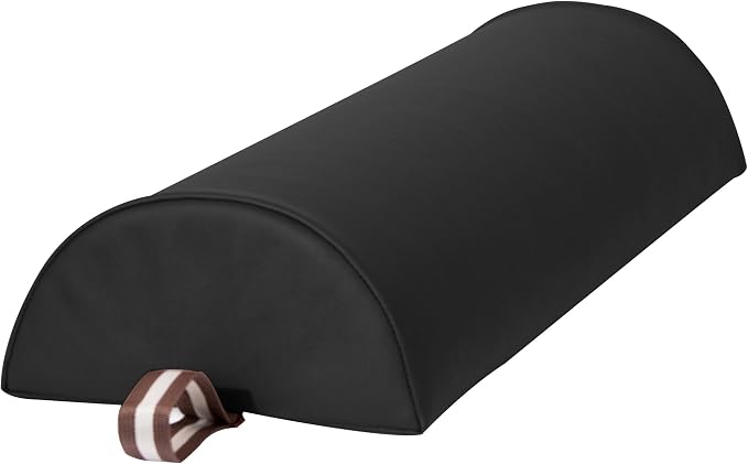 Master Massage 6 Inch Semi Round Bolster Table Cushion Pillow Black