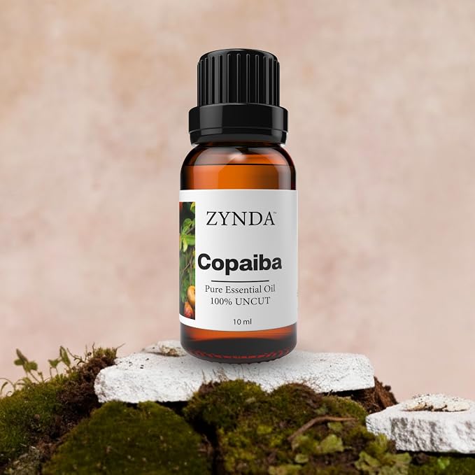 Copaiba Essential Oil 100% Pure & Natural – Premium Copaiba Oil for Aromatherapy, Massage, and Skin Care – Steam Distilled, Organic Essentials Oil Grade, Woody Sweet Aroma – 10ml Glass Bottle