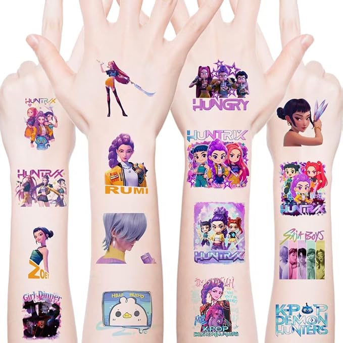 50Pcs Temporary Tattoos for Kids Decal Temporary Tattoos Body Stickers for Birthday Party Decorations,DIY Activity Supplies