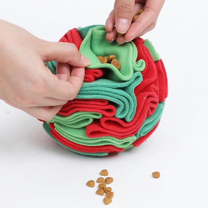 Ablechien Snuffle Ball for Dogs - Interactive Dogs Toys to Keep Them Busy, Dog Puzzle Toy, Christmas Dog Toys Gifts for Small, Medium Pet Daily Companionship, Training Reward Gift