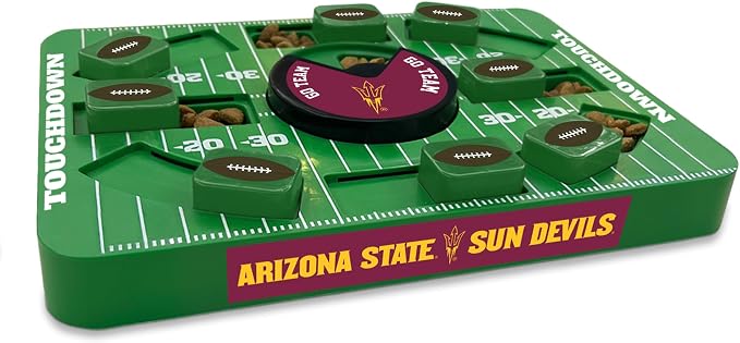 Pets First NCAA Arizona State UNIV. Large Puzzle Toy, Dog Puzzle Treat Toy, New Large Size, Interactive Dog Treat Toy, Dog Slow Feeding Toy