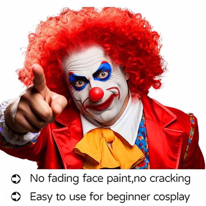 Go Ho Liquid White Face & Body Paint - Water Based, Special FX & Halloween Makeup