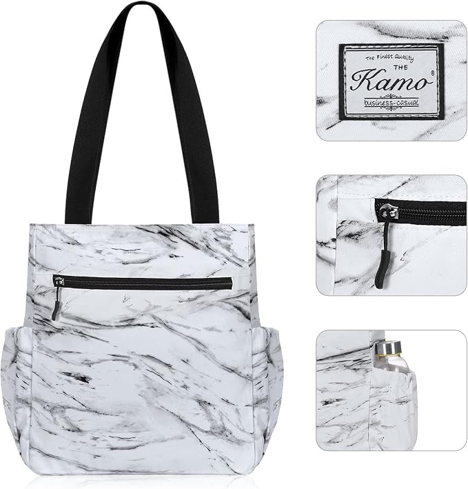 KAMO Floral Tote Bag - Waterproof Lightweight Handbags Travel Shoulder Bag for Hiking Yoga Gym Swimming Travel Beach
