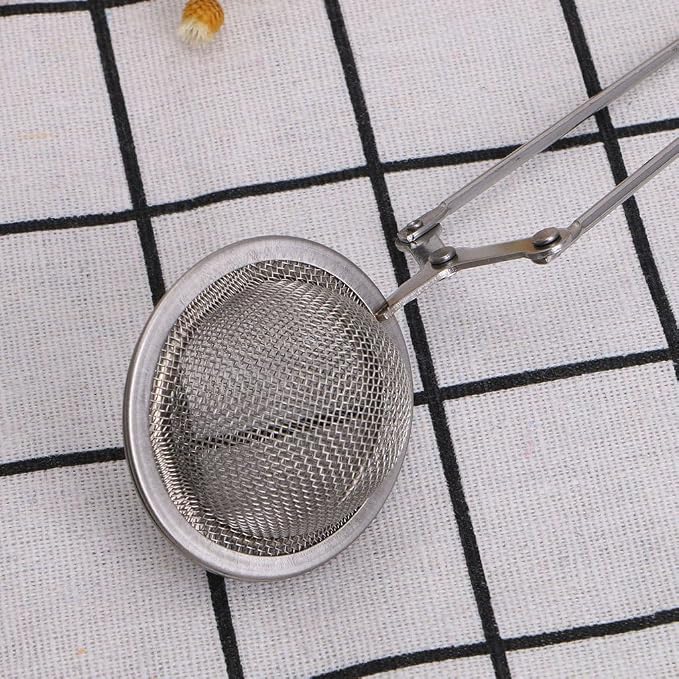 Silver Mesh Strainer Snap Ball Loose Leaf Tea Infuser Stainless Steel Secure Locking Tea Filter Tea Strainers and Filters