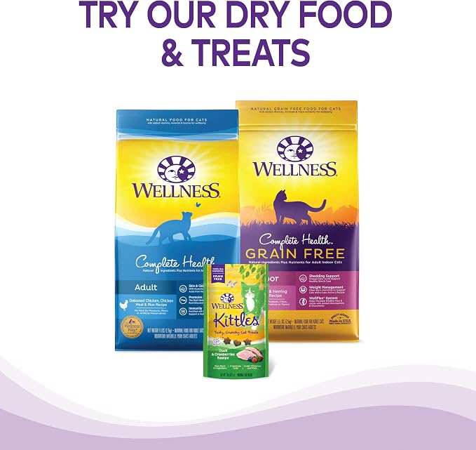 Wellness Healthy Indulgence Gravies Variety Pack Adult Wet Cat Food, Natural, Protein Rich, Grain Free, 2 Flavors, 3 oz, Pack of 8 Pouches
