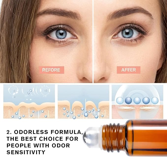 Castor Oil and Frankincense Eye Roller, Castor Oil Under Eye Roller, Castor Oil Frankincense Rollerball, Moisturizing, Anti-Wrinkle and Fine Line (2)