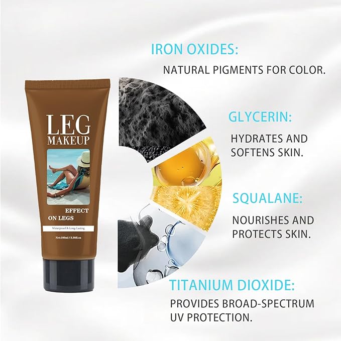 Legs Makeup Waterproof No Transfer - Beauty Body Concealer Tattoo Cover Up Makeup Long Lasting Body Foundation for Scar, Tattoo All Skin Tones (#01 Bronze)
