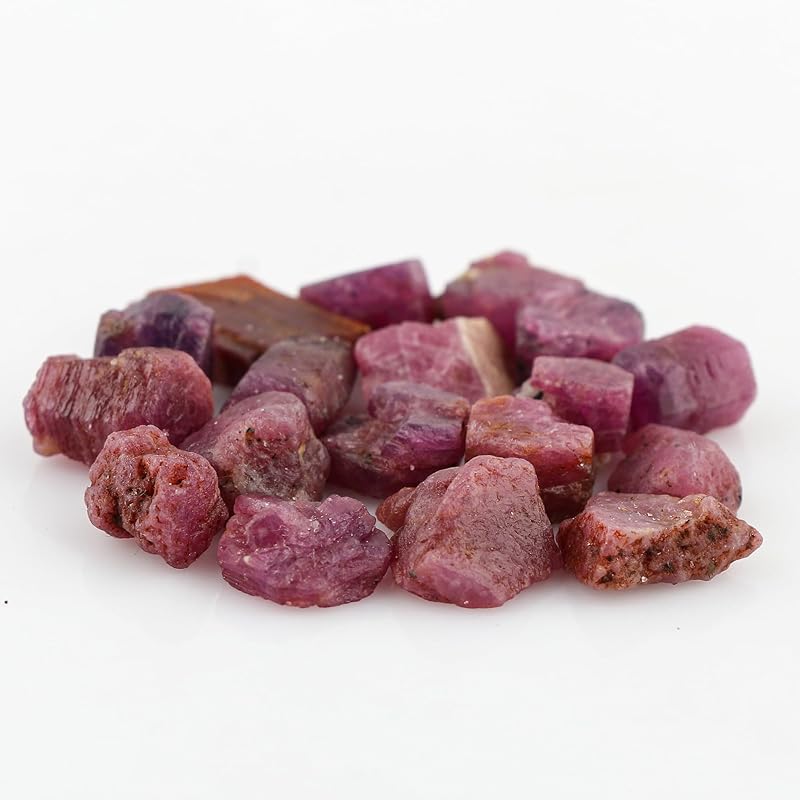 50 carats Raw Ruby Rough Gemstone, Natural Crystals, Healing Stones, Wholesale Bulk Lot, Jewelry Making Stones Supply, Stone, 10 to 15mm, 4 to 5pcs