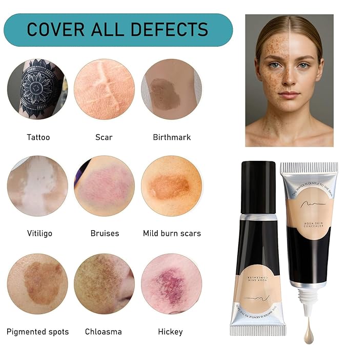 Tattoo Cover Up Makeup Waterproof,Makeup Cover Up,Leg,Body,Waterproof No transfer,Coverage Perfector,Concealer (03 Brown)