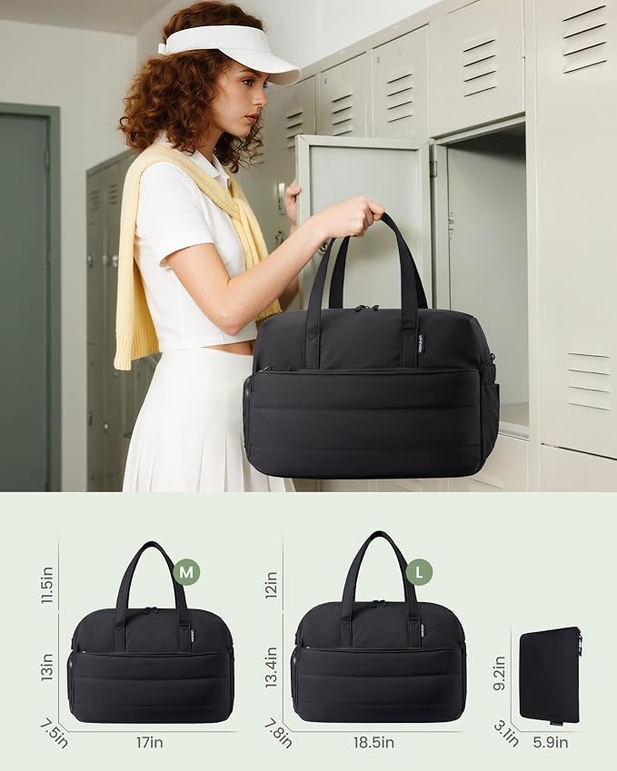 LOVEVOOK Small Gym Bag for Women with Large Tumbler Holder Pocket, Carry on Weekender Travel Duffel Bag with Shoe Compartment, Overnight Mini Personal Bag with pouch for Workout Sport Dance Yoga