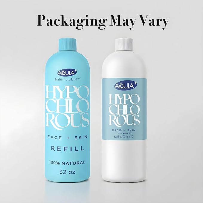 Hypochlorous Acid Spray for Face and Skin; Facial Cleanser | 32oz Refill Face Mist Hypochlorous Acid Spray for Skin, Acne, Rash, Eczema, Wound | Antimicrobial Facial Cleanser Acne Mist; Smart Skincare