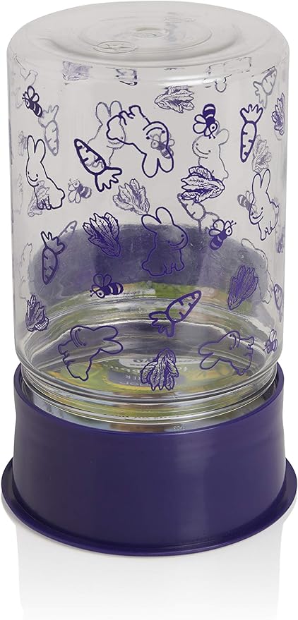 Lixit Reversible Waterer/Feeder for Rabbits and Other Small Animals. (Pack of 1),Purple