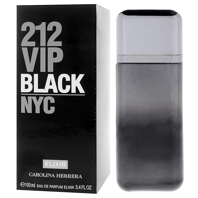212 VIP Black Elixir by Carolina Herrera for Men - 3.4 oz EDP Spray