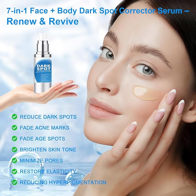 Dark Spot Remover for Face, Dark Spot Corrector, Dark Spot Serum for Sun Spots, Age Spots, Brown Spots,Acne Scars,Melasma Brown Spot -Advanced Formula with Niacinamide Vitamin C 1 Fl Oz (Pack of 1)