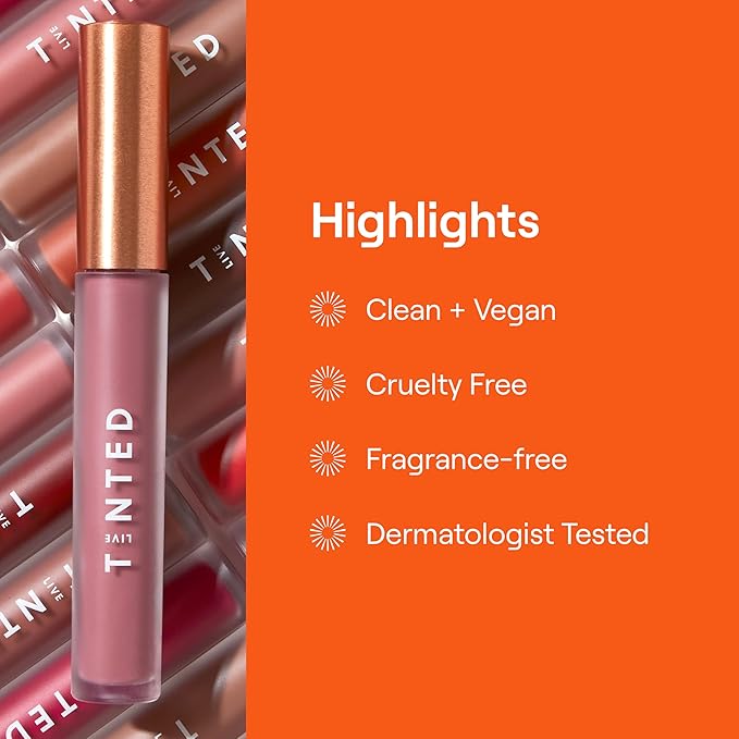 Live Tinted Huelip Liquid Lip Crème - Weightless, Long-Lasting Liquid Lip with Hyaluronic Acid and Jojoba Oil For a Soft, Comfortable, Moisturized Finish - 0.09 fl oz - Taupe