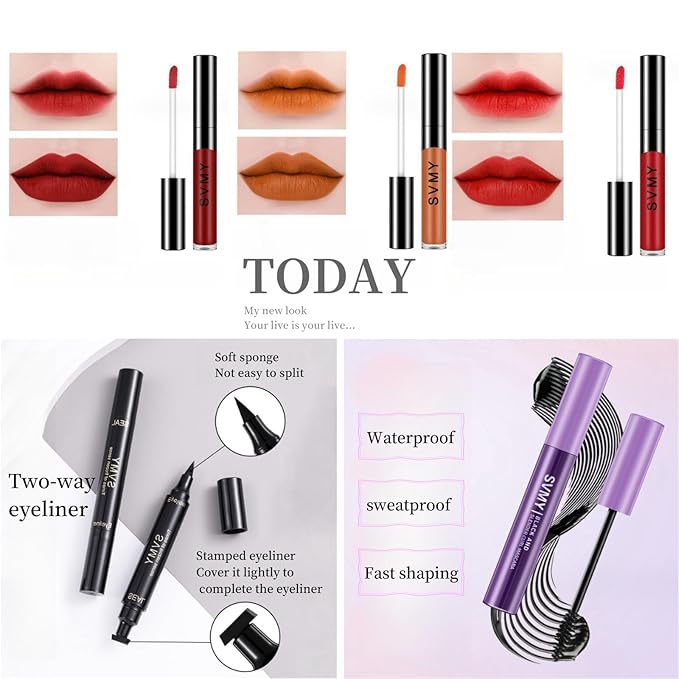 Makeup Kit for Teens Christmas Makeup Gift Set For Women,Makeup Kits For Teens Girls Gift Travel Makeup Set Eyeshadow Palette Foundation Concealer Lipgloss