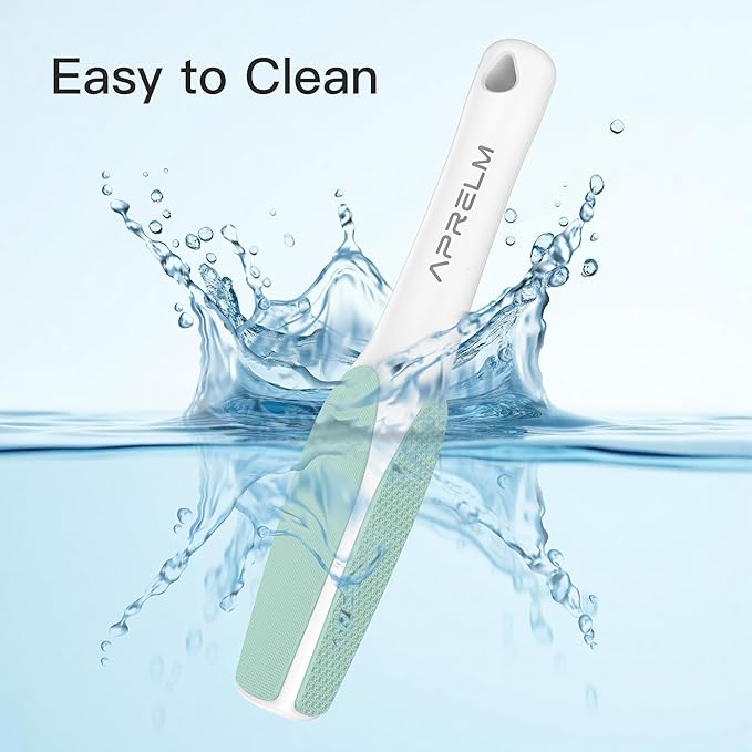 AprElm 3-Sided Nano Glass Foot Callus Remover, Professional 3-in-1(Coarse, Medium, Fine) Foot File, Pedicure Tools for Feet Hard Skin Smooth Polishing (Turquoise)