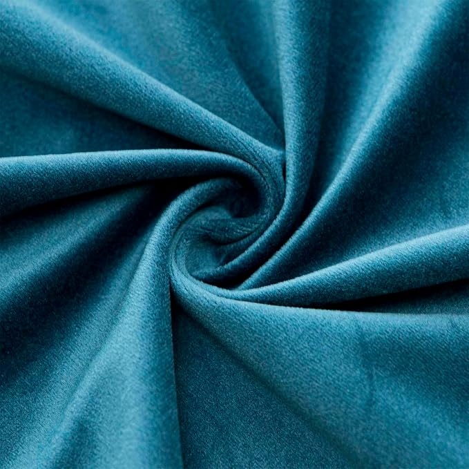 28x28 Velvet Throw Pillow Covers Set of 2 for Couch Sofa Bed,Prussian Blue | JUSPURBET Decorative Euro Pillow Covers with Invisible Zipper for Modern Living Room Bedroom Home Decor