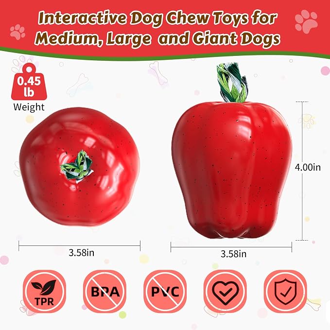 Tough Dog Chew Toys Indestructible Squeaky Toys for Aggressive Chewers Outdoor Swimming Interactive Tough Chew Toys for Medium and Large Dogs