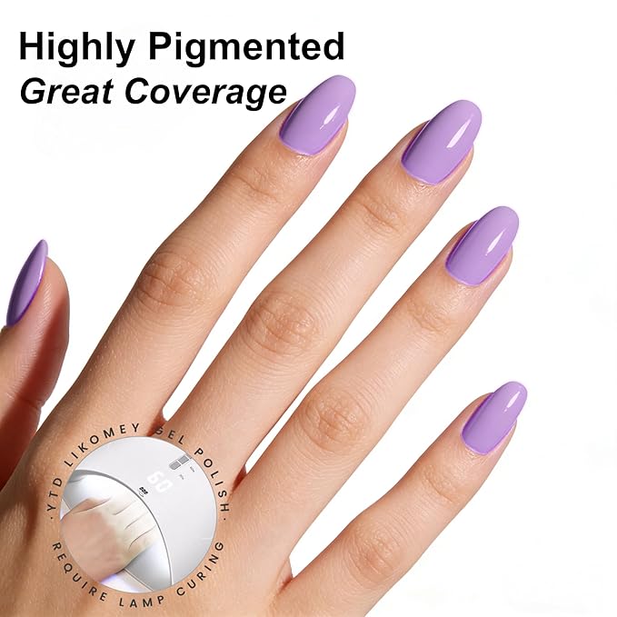 YTD Likomey Purple Gel Nail Polish,15ml Salon Home DIY Manicure and Pedicure Fall Winter UV Color Varnish,CS461