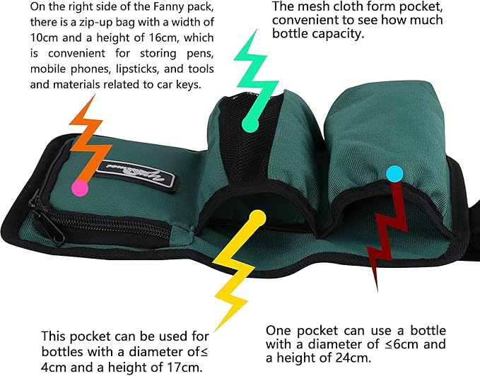Massage Oil Bag (3 Bottle, Green)
