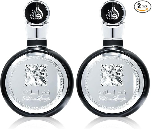 Lattafa Perfumes Fakhar for Men Eau de Parfum Spray, 3.4 Ounce (Pack of 2)