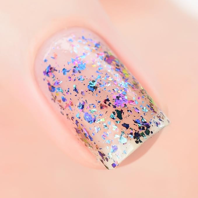 ILNP Mayfield - Purple, Pink, Green, Gold, Blue Ultra Chrome Flakie Nail Polish