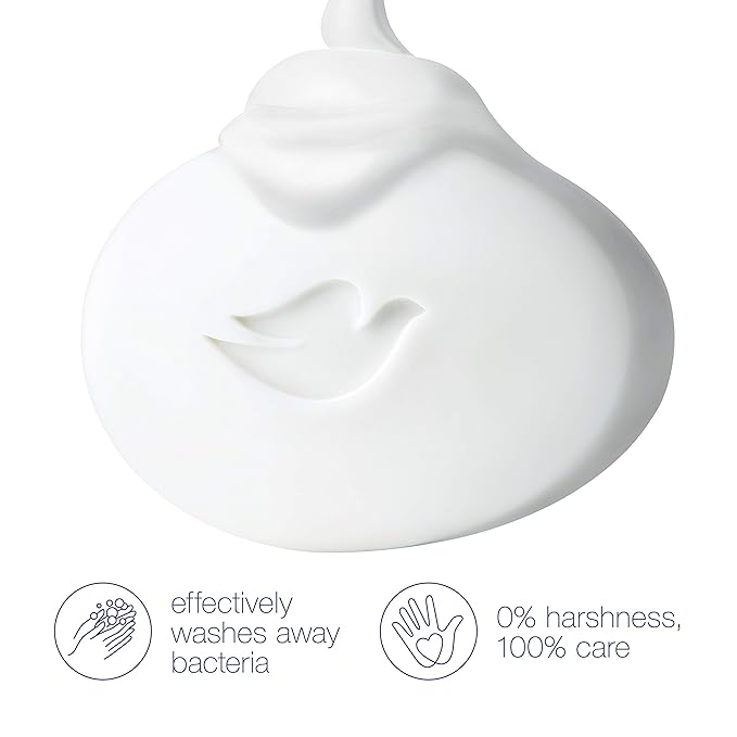 Dove Beauty Bar More Moisturizing Than Bar Soap Sensitive Skin Effectively Washes Away Bacteria, Nourishes Your Skin 3.75 oz 10 Bars