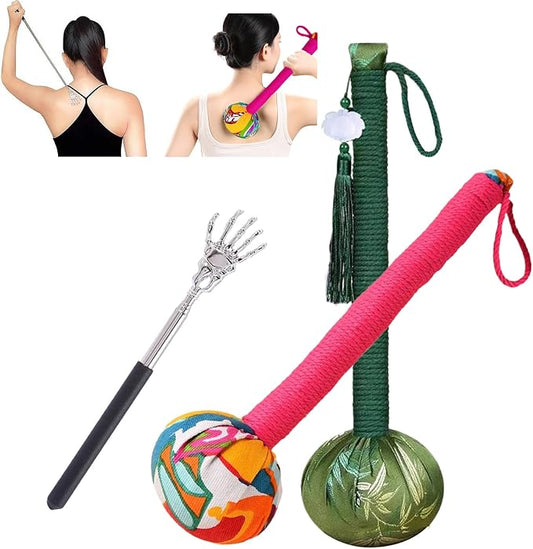 Body Massage Hammer, Manual Back Massager Tool for Body Relief | This Mugwort Massage Hammer Eases Back, Neck & Shoulder Muscle Tension, Perfect for Daily Relaxation at Home and Office