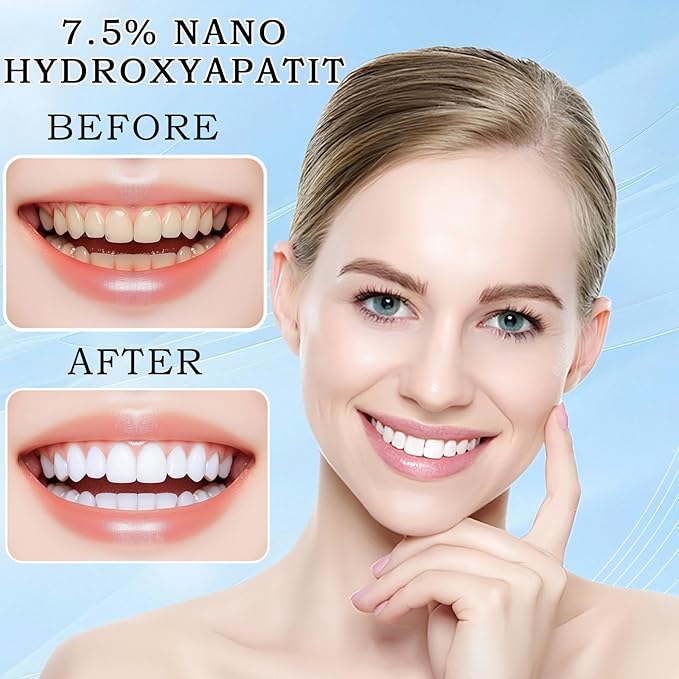 Hydroxyapatite Toothpastes - Fluoride-Free Nano Hydroxyapatite Toothpaste 7.5 | Enamel Repair | Breath Freshening | Mild Mint | Appropriate for Sensitive Teeth 4.23oz (3)