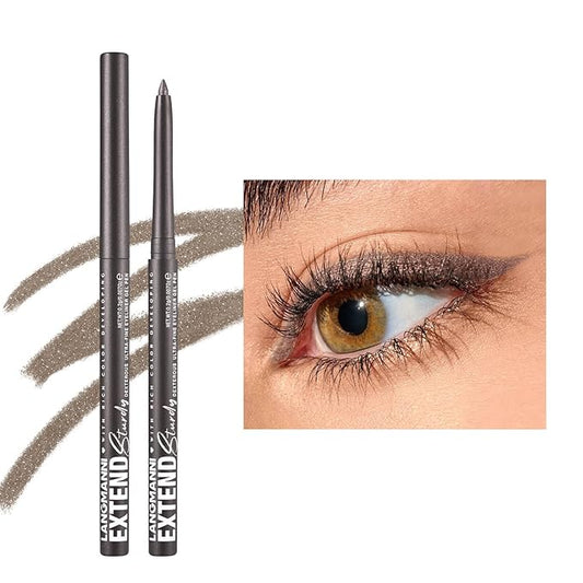 Grey Eyeliner Pencil Waterproof Retractable Cream Grey Gel Eyeliner Smudge-proof Hypoallergenic (10#)