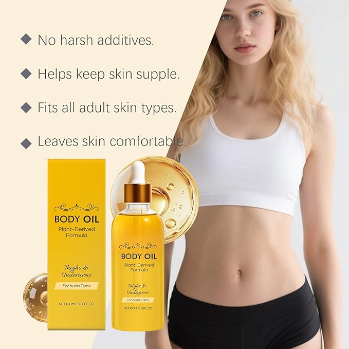 2 Pcs Erae Queen Oil, Cold Pressed Botanical Firming Oil for Face & Body for Crepey Skin Hydrating & Firm-Looking Skin, For bums,Tums,Thighs & Underarms.