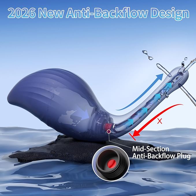 Enema Bulb Anal Douches for Men Women - Anti Backflow Enemas with Silicone Tube for Colon Cleanse, Shower Enema Douche Kit Anal Cleaner Flusher, Anal Vaginal Cleansing Feminine Care Douche Bottles