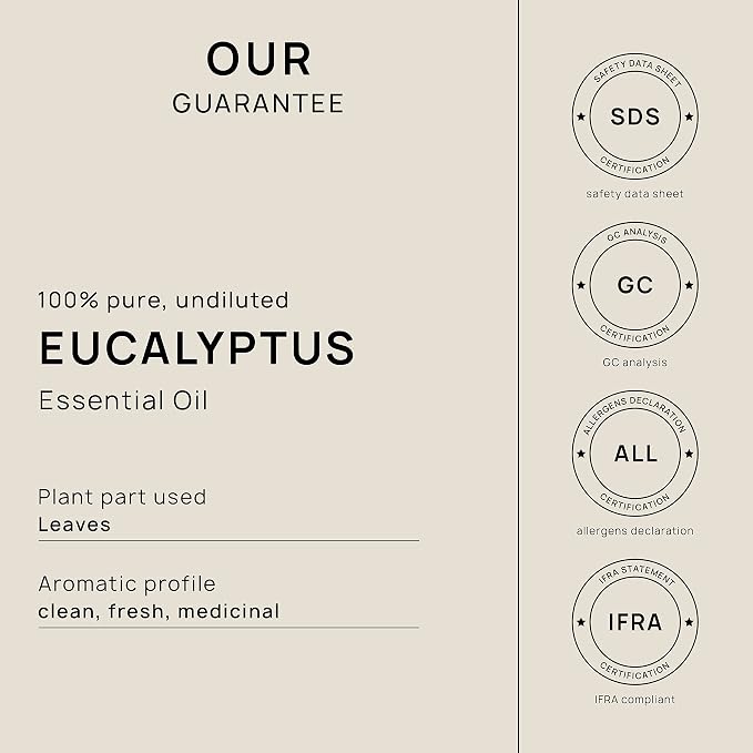 VINEVIDA Eucalyptus Essential Oil 32 oz - Undiluted Eucalyptus Oil 32 oz - Eucalyptus Candle Oil Scent - DIY Candle Scents for Candlemaking