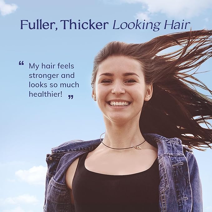 Hair Growth Serum Roll On with Rosemary, Caffeine & Biotin, Helps Support Fuller-Looking Hair, Clean Non-Greasy Scalp Serum for Thinning Hair 1.08 Fl Oz