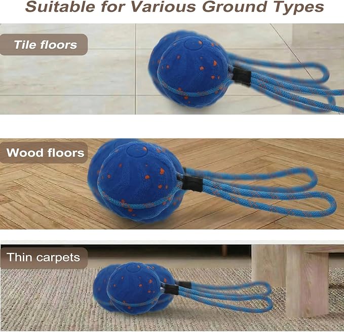 Smart Interactive Dog Toy,Smart Moving Bouncing Dogs Ball with RGB Lights, Automatic Moving, Bouncing, and Rotating,E-TPU Durable & Waterproof,for Small Medium Dogs Keep Them Busy (Type A)