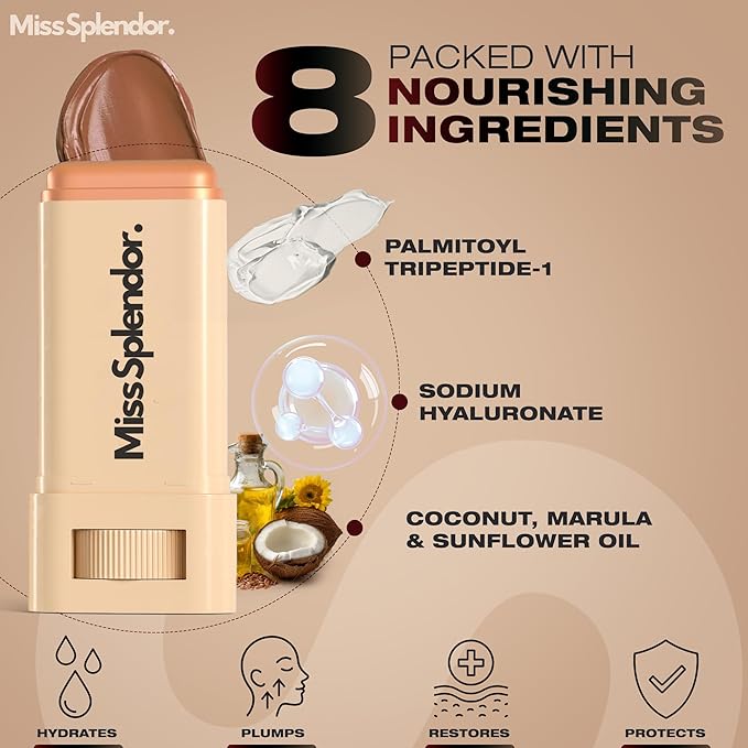 Beauty Balm Skin Tint 2 Pack– (Shade 2) Serum-Boosted Skin Tint Stick for Black Women, Hybrid Foundation & Skincare, Splendor Skin Tint, Sheer-to-Light Buildable Coverage