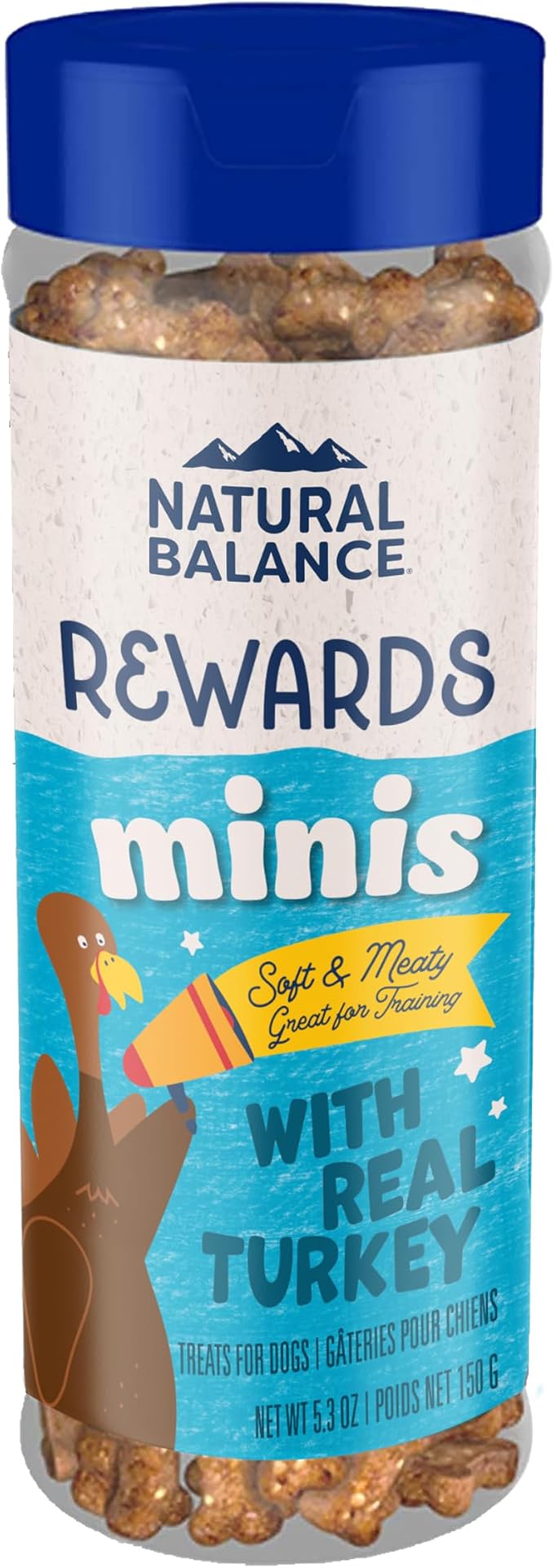 Natural Balance Rewards Minis, Training Treats for Dogs, Turkey, 5.3 oz | Grain-Free Treats, Limited-Ingredient Recipe, Perfectly Sized for Rewarding Dogs Through the Day