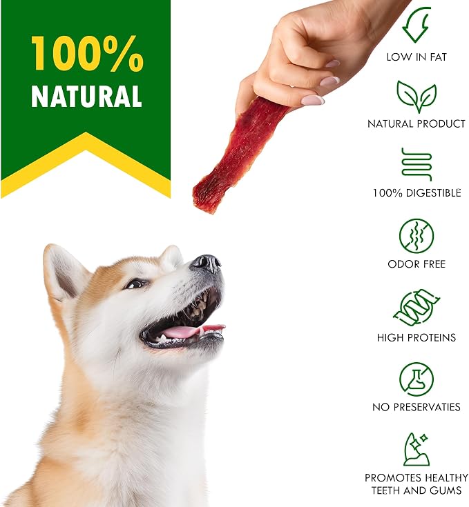 Beloved Pets Dog Treats Duck Jerky Breast - Human Grade Meat Sticks - Natural Pet Dried Snacks Rawhide - Free - Long Lasting Chews for Large & Small Dogs (24 oz (Pack of 1), Duck Jerky Breast)