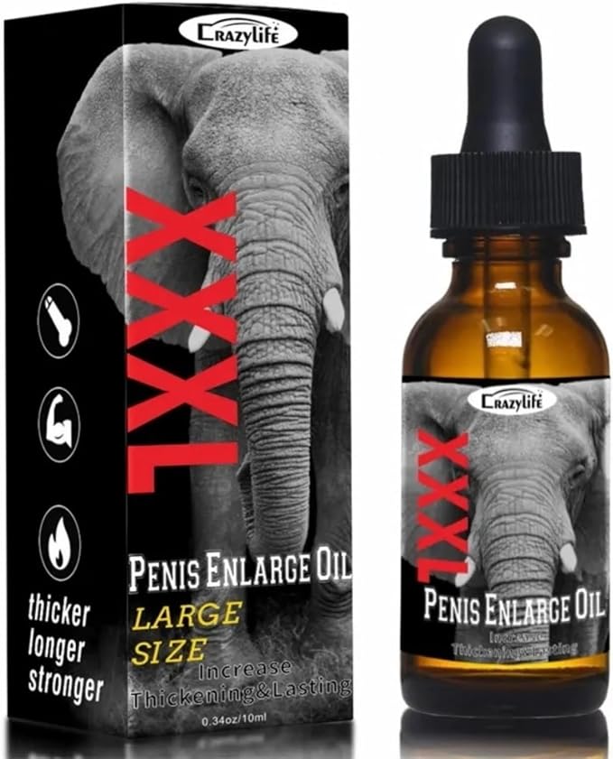 Extra Strength Men Enlarge Male Enlargement Oil 10ml by Crazylife (Pack of 2)