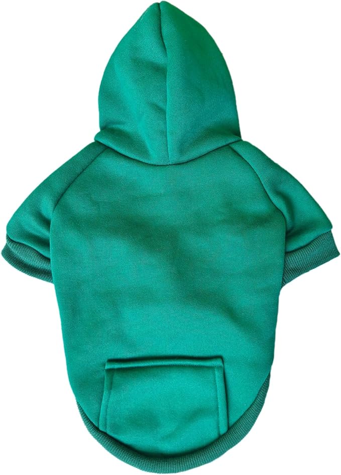 Soft Dog Hoodies for Small Dogs, Warm Fleece Puppy Clothes with Pocket | Jecikelon cold weather coat, cute puppy costume, breathable sweatshirt for dogs girl & boy, machine washable, easy on & off