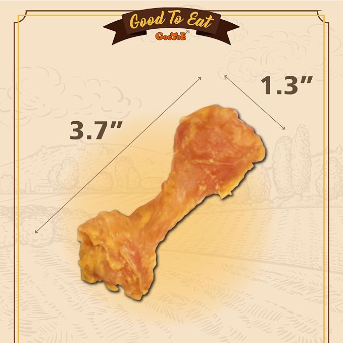 Gootoe Turkey Tendons, Dog Treats for Small Breeds, Bone (S), 1 lb