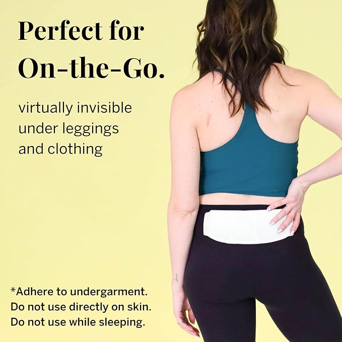 Pixie Heating Pad – Large Air-Activated Disposable Warmth Pads for Lower Abdomen & Back – Up to 8 Hours of Continuous Heat – Drug-Free, Portable & Discreet – 3 Count