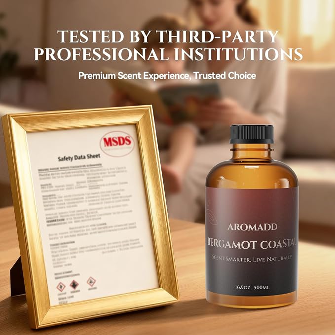 AROMADD AROMADD Bergamot Coastal Hotel Diffuser Oil Inspired by Luxury Hotel Collection Scent, Premium Fragrance Oil for Waterless Diffusers, Cold Air & HVAC Diffusers, Long-Lasting,16.9 fl oz(500 mL)