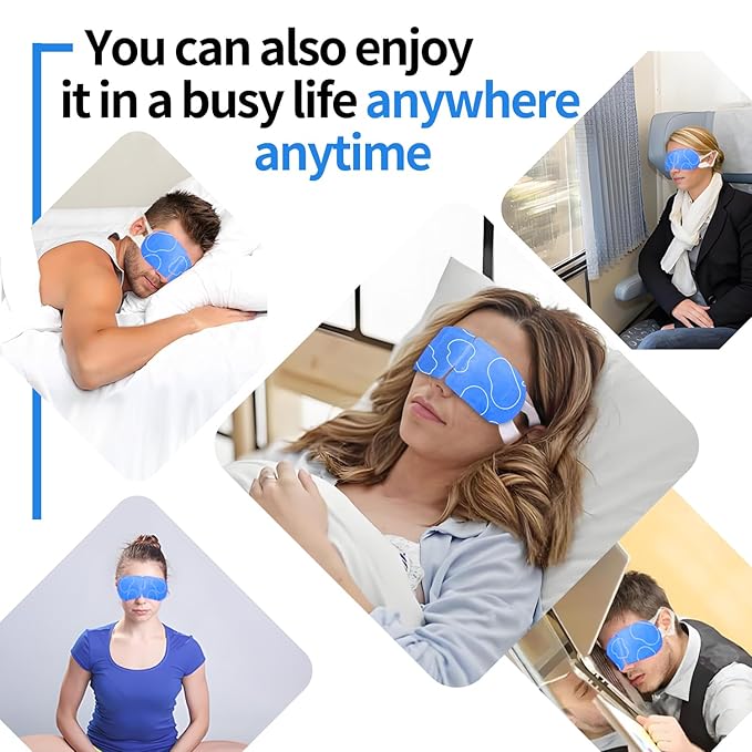 48 Packs Steam Eye Mask for Eyes, Warm Compress Eye Mask, Self Heating Eye Masks Help for Eye Spa, Disposable Heated Eyes Mask for Sleeping Relief Stress Eye Fatigue(Unscented)