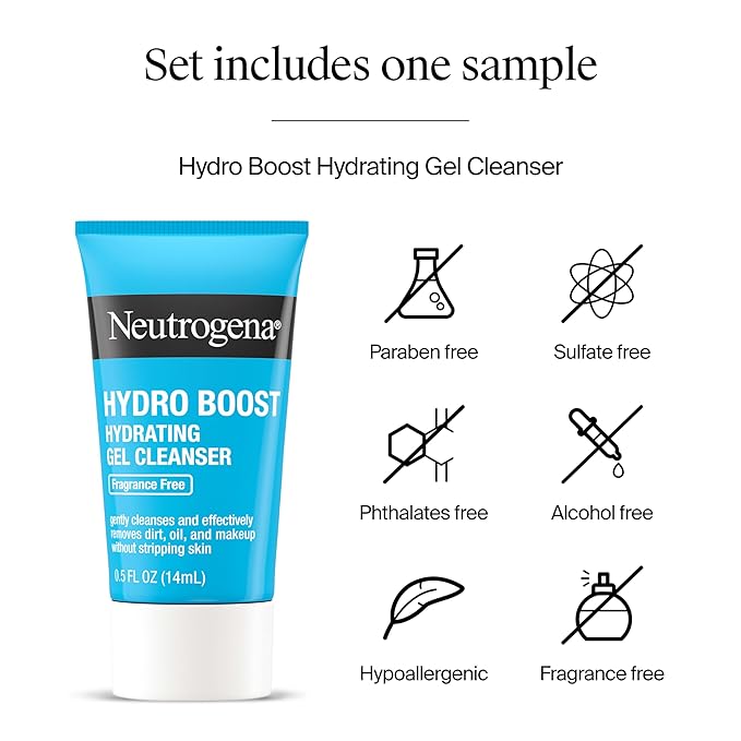 Neutrogena Rapid Wrinkle Repair Retinol Pro+ Night Cream Face Moisturizer, Anti-Aging Face Cream, 1.7 oz + Trial Size Hydro Boost Facial Cleanser, 0.5 fl. oz