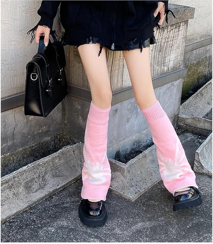 Sexybody Women's Leg Warmers Fashion Knit Warmers Long Socks Cute Y2K Kawaii Japanese Lolita Harajuku Accessories for Girls