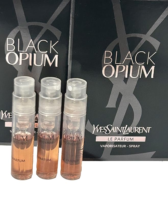 Yves Saint Laurent YSL Black Opium LE PARFUM Sample Women Perfume 1.2 ml / 0.04 oz - set of 3